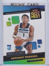 ANTHONY EDWARDS ROOKIE CARD 2020 NBA Hoops Basketball WE GOT NEXT ANTMAN $$ RC!