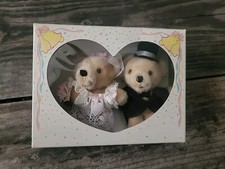 Russ Berrie and Co TRUE LOVE Wedding Dressed Bears 545 New/Box 13SALE