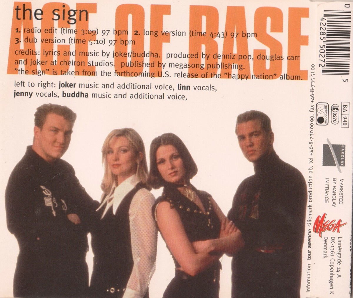 Ace Of Base-The Sign CD MAXI 1994 | eBay