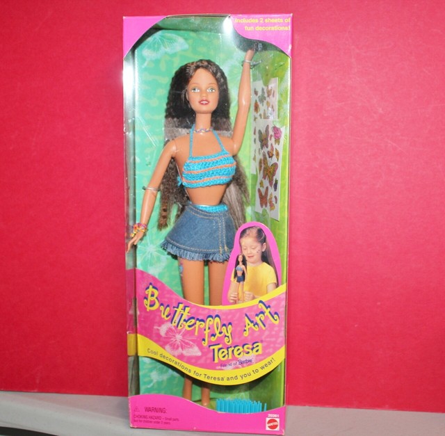 barbie butterfly art 1998 doll
