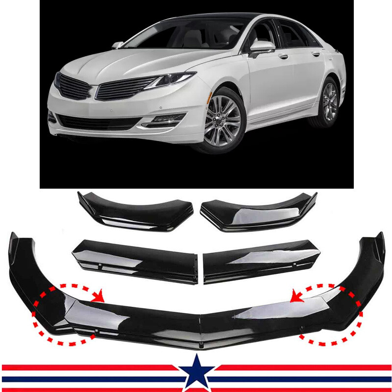 4Pcs For Lincoln MKZ Front Bumper Lip Spoiler Splitter Diffuser