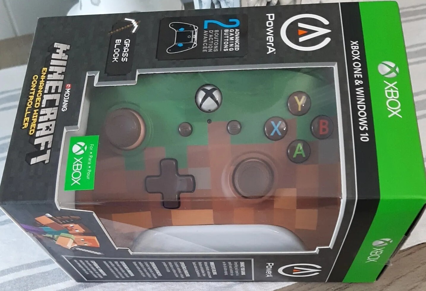Powera Enhanced Wired Controller For Xbox One Pc Minecraft Edition Limited For Sale Online Ebay