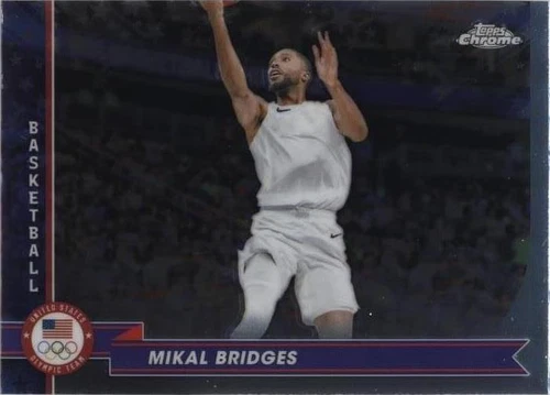 2024 Topps Chrome U.S. Olympic & Paralympic Team and Hopefuls - Mikal Bridges #180