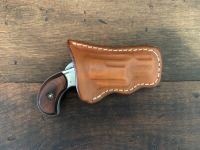 Custom Leather Pocket Holster for NAA .22 LR 1 1/8 in Barrel Form Fitted