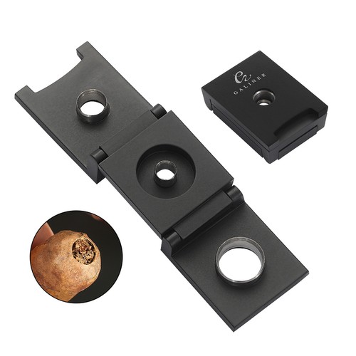 Galiner Travel Cigar Punch Cutter 3 IN 1 Sizes Sharp Stainless Steel