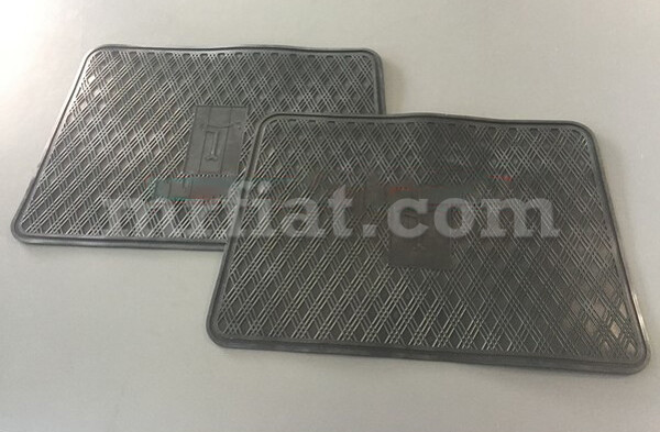 De Tomaso Guarà Black Heel Tap Rubber Mats Set OEM New