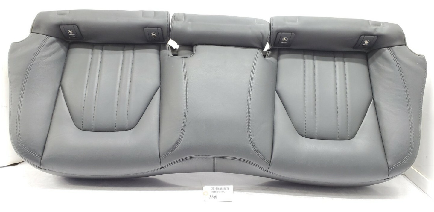 2014-2017 MASERATI GHIBLI SQ4 REAR LOWER BENCH SEAT LEATHER CUSHION OEM 13K.