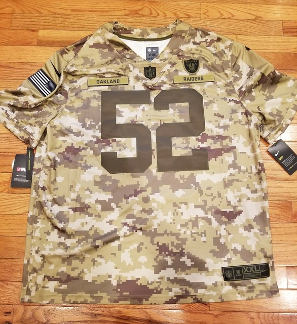 raiders military jersey