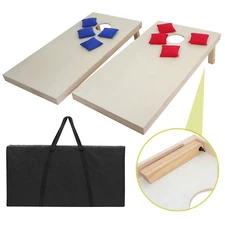 4x2'  Wood Foldable Cornhole Toss Bean Bag Board Game Set w/Carry Bag Outdoor