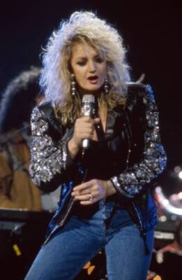 Bonnie Tyler In Munich Germany 1990 OLD MUSIC PHOTO