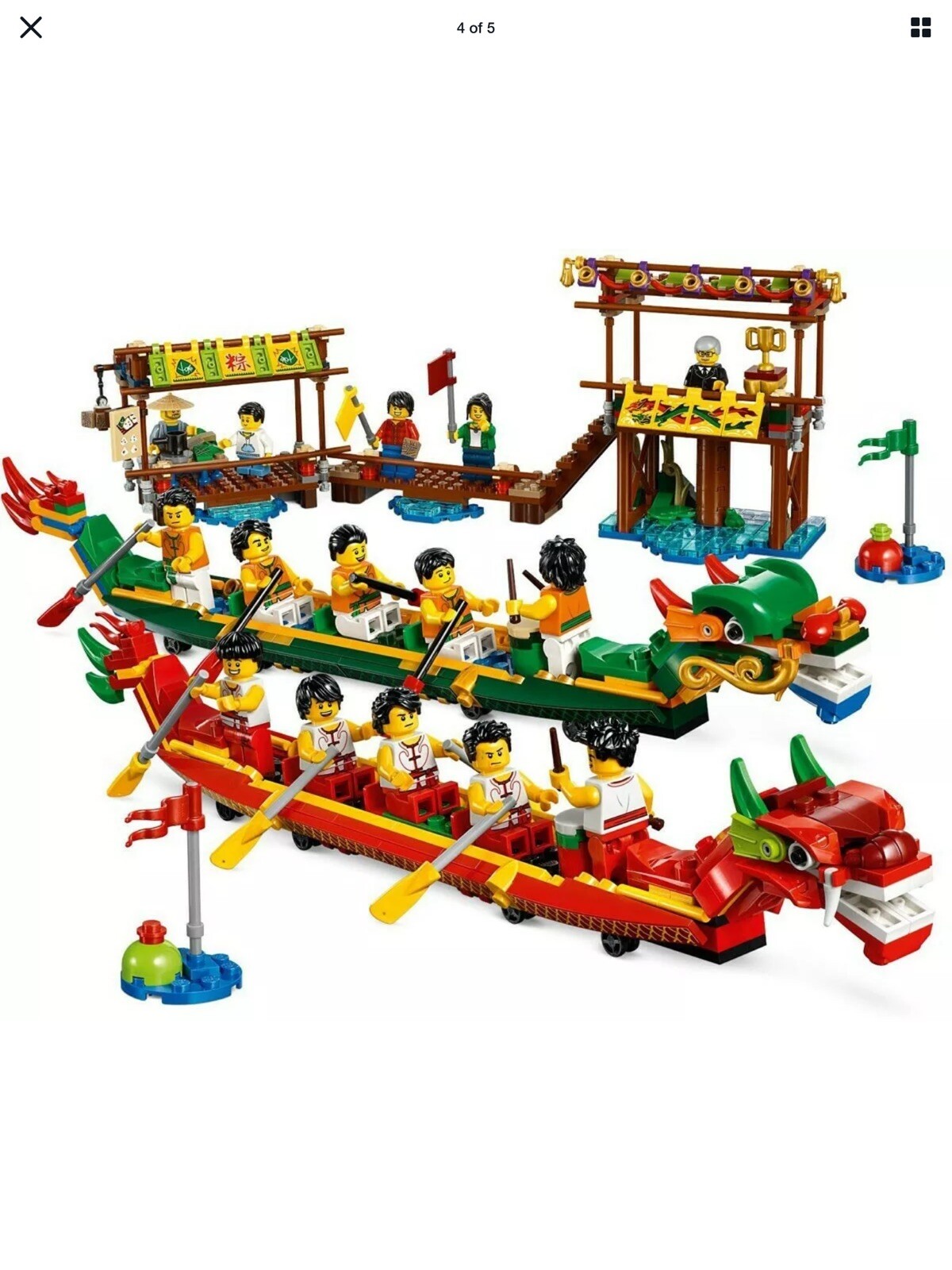 lego chinese new year dragon boat