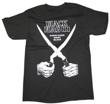 Black Flag Band T-shirt Everything went Black Album Tee SST Records