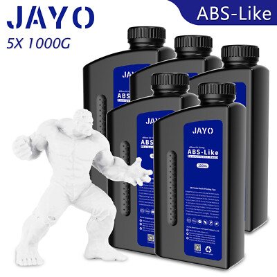 JAYO 3D Printer Resin ABS-Like White 5*1KG 405nm Rapid UV Curing Photopolymer