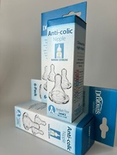 12 pc Dr.Brown  s Natural Flow Level 2 Narrow Baby Bottle Silicone Nipple Medium