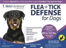 Vetri Science Flea Tick Defense for Dogs 89 - 132 Pounds VS 00053