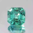 AAA 10 CT+ Flawless Natural Green Emerald Loose Certified Gemstone Asscher Cut