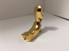 1911 Beavertail Grip Safety Stainless polished 24k gold plated .25 Radius