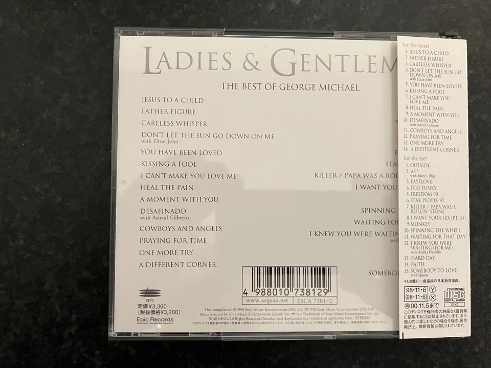 George Michael Ladies & Gentlemen Japan 2 CD Rare Out Of Print - Image 2 of 2