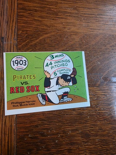 1903 Pirates, Redsox #1 card