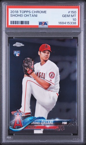 2018 TOPPS CHROME #150 SHOHEI OHTANI ROOKIE RC PSA 10