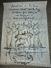 Charlie Mackesy Poster Canvas "Sometimes Said The Horse