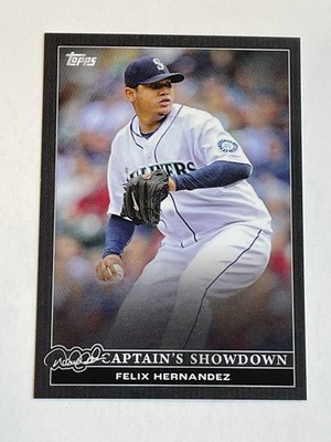 2022 Topps x Derek Jeter Baseball Black #/125 - Felix Hernandez - Mariners