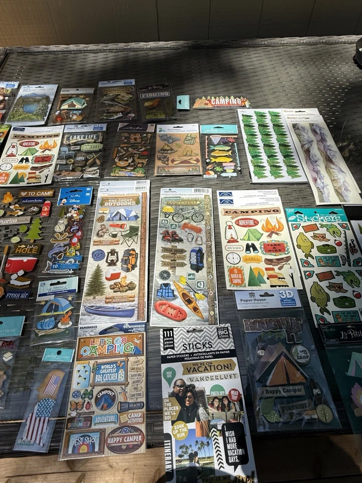 Lote de pegatinas 3D y recuerdos creativos desierto camping caza pesca NUEVO Foto 3 de 4
