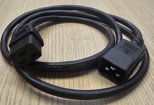 Lot Of 22 Heavy Duty Power Cables 6ft IEC C19 to C20 SJT 3/C 14AWG 300V VW-1