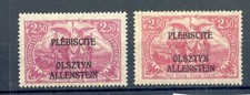 Allenstein 13b,c FARBE** MNH POSTFRISCH BPP 16EUR (71075