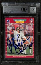 Morten Andersen Signed 1989 Pro Set Saints Card Beckett Auto 10