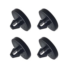 Brake Pedal Pad and Light Switch Stopper - 4 PCS Black