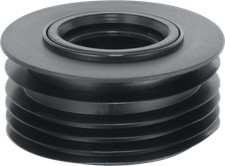 McAlpine DC3-BL Black 4"/110mm Drain Reducer Connector For Watertight Connection