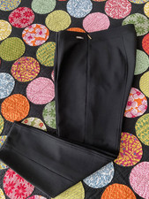 Tory Burch Black Wool Blend Slim Crop/Ankle Dress Pant 12 New