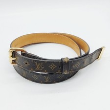 Louis Vuitton Cintura Marrone Oro Monogramma 4492509