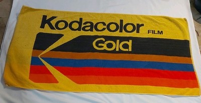 Vintage Kodak Film Strandtuch - Kodacolor Gold 24'' x 46'' - Kamera Foto