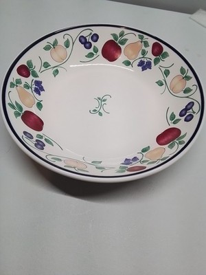 Princess House Exclusive Large Bowl Pasta Fruit Pattern Orchard Medley 12.5''