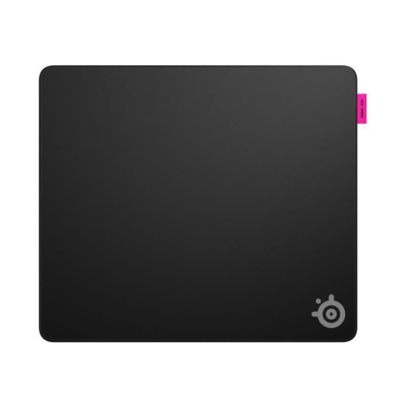Tapis de souris gaming SteelSeries QcK L tapis noir antidérapant de 49 cm pour joueur PC