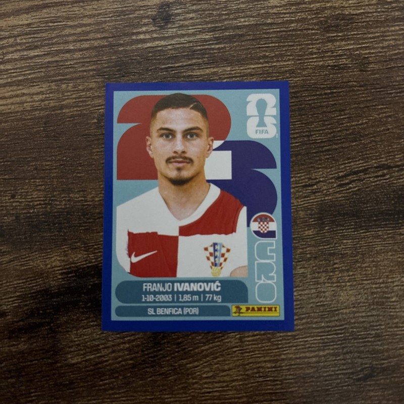 2026 Panini World Cup Sticker Franjo Ivanovic Blue Border #CRO20