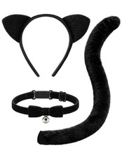Spooktacular Creations 3 Pcs Black Cat Costume Accessory Set for Adults and K...