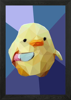 HUT DIE ENTE Gerahmtes Wandbild Poster Leinwanddruck Bild
