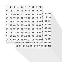 10000 Pcs 0.4 Inch Number Stickers Small 1-100 White Round Labels...