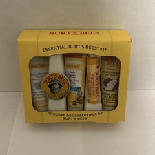 Burt's Bees Essential Kit, Travel Size - 5 Body Care Products, -New