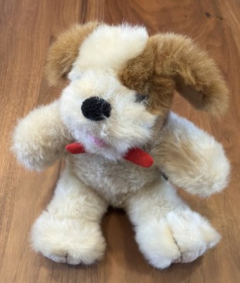 RARE Build A Bear Mini Plush Dog Lil Fluffy Puppy Kennel Pals w/ Magnet HTF EUC