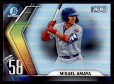 2022 Bowman #BTP-58 Miguel Amaya Bowman Scouts' Top 100 Chicago Cubs