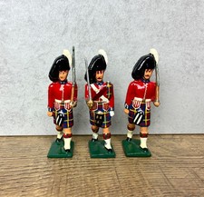 Vintage Cameron Highlanders Bleimetall Spielzeug Soldaten