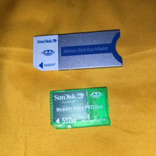 Sandisk 512mb Memory Stick Pro Duo Memory Card Magic Gate  Sandisk Duo Adapter
