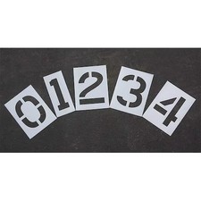 UPC 897713002786 product image for Rae Stl-116-8120 Pavement Stencil, Number Set, 0 Thru 9, Blanks, 12 In | upcitemdb.com
