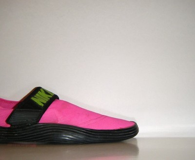 Vintage OG 1990 Nike Aqua Sock QS Sz. 14 Pink Black Strap Gear Water ACG