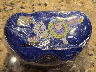 Toy Story Buzz Lightyear Small Tin Bank lock key Disney Pixar NEW VTG 