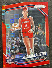 Shakira Austin /199 Red Pandora - 2025 Panini Prizm #81 - Washington Mystics GEM